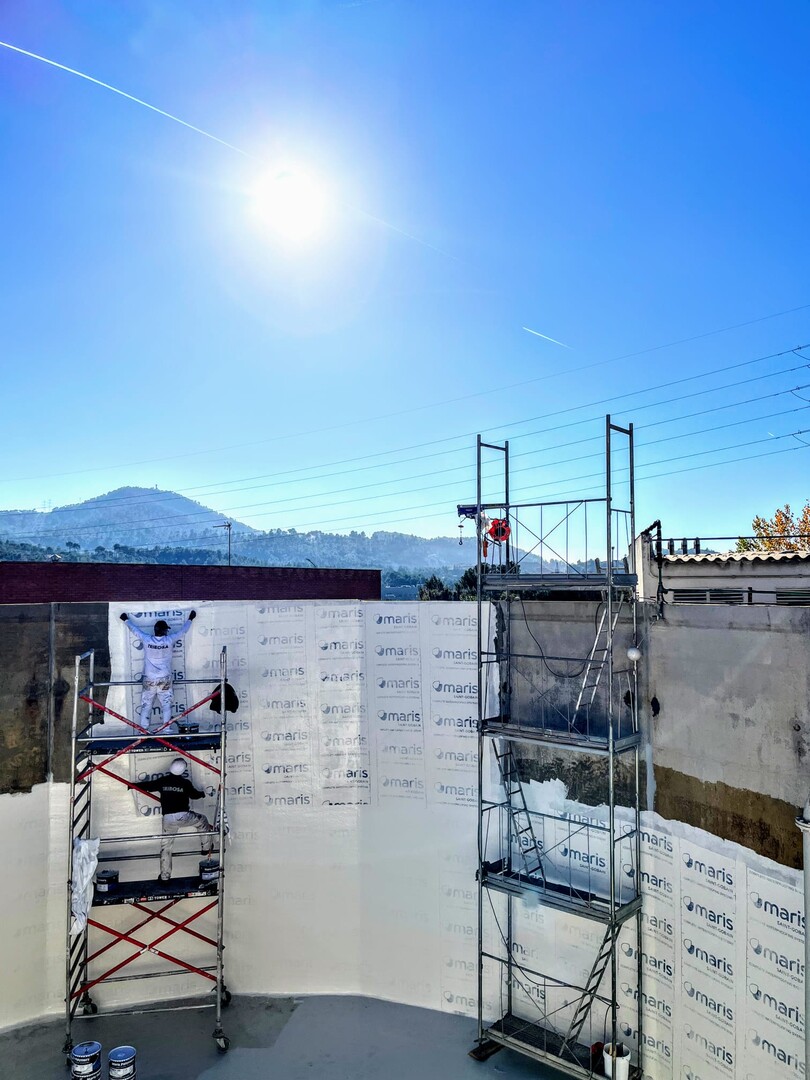 Waterproofing of a water tank 2