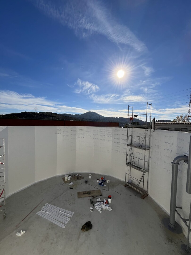 Waterproofing of a water tank 3
