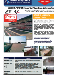 Terrace Waterproofing at the Circuit de Catalunya in Barcelona Spain