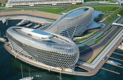 Terrace Waterproofing in the Yas Marina Hotel at the F1 Cirquit in Abu Dhabi